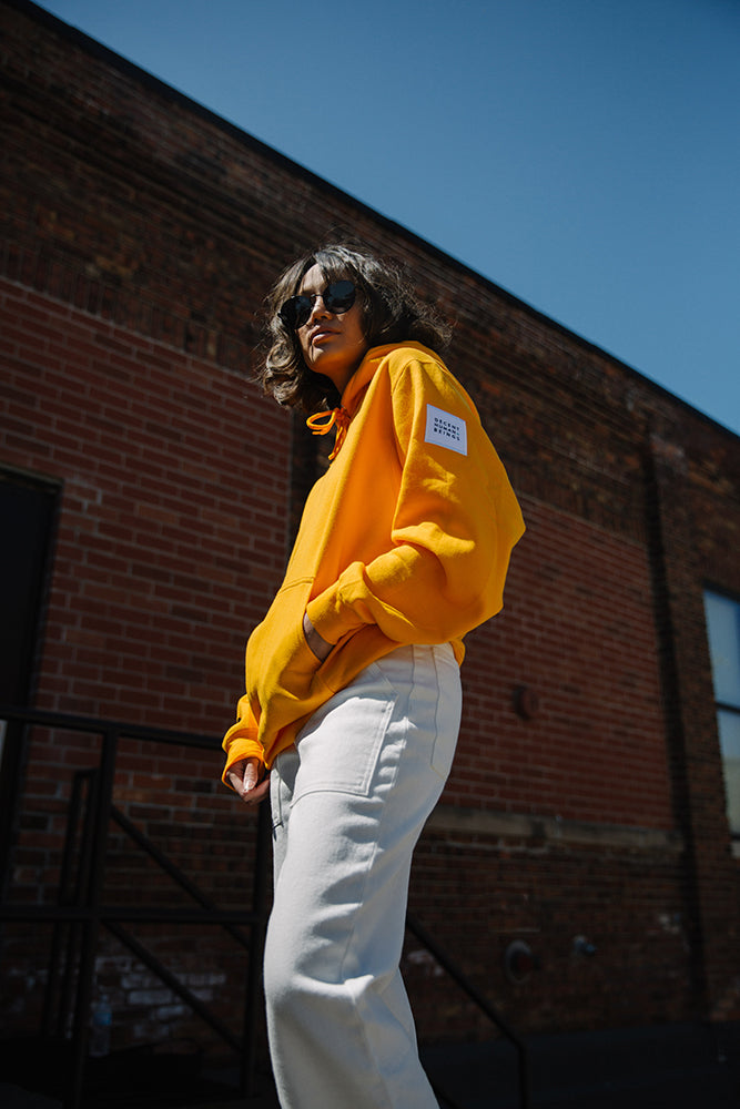 PATCH HOODIE - YELLOW