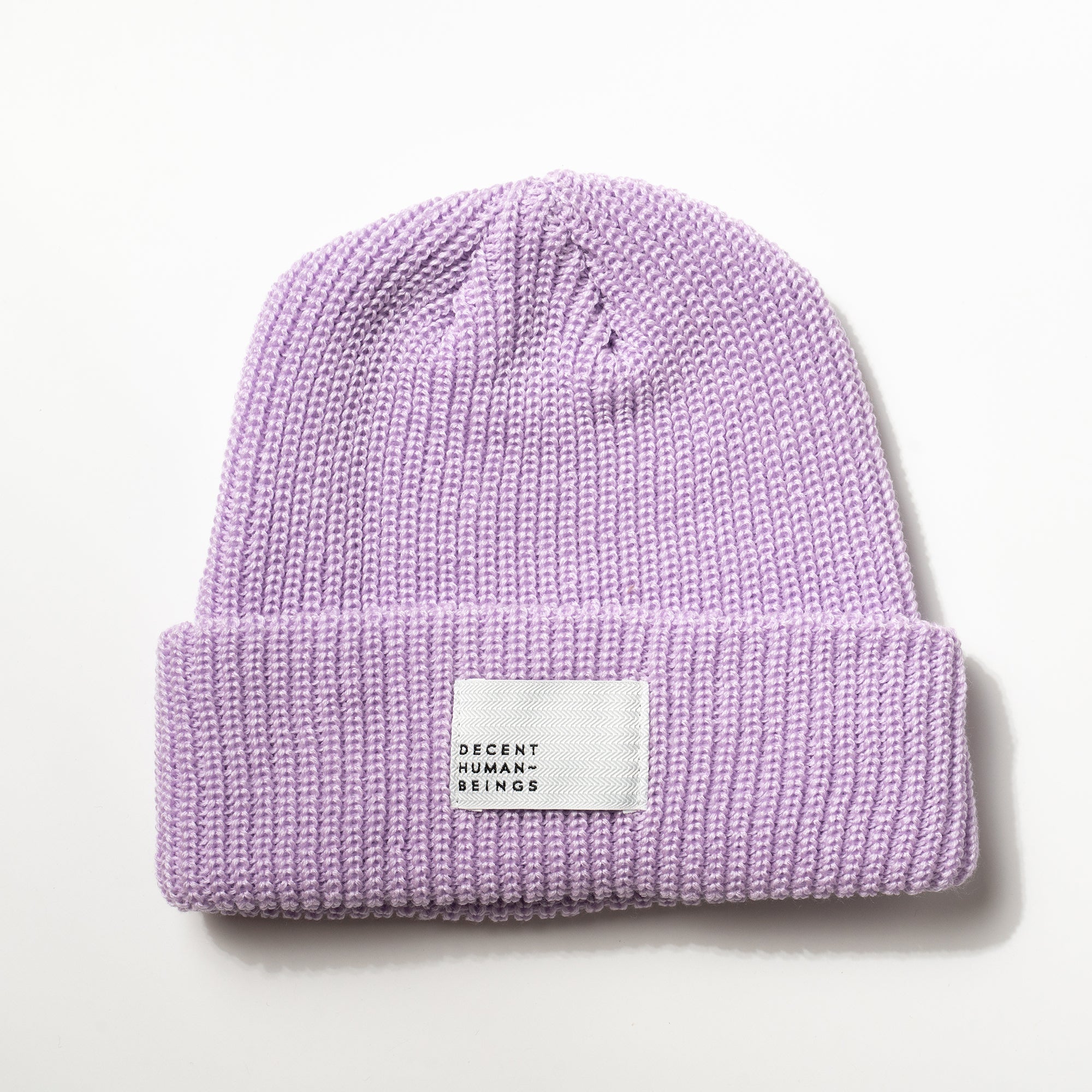 RIBBED BEANIE - LAVENDER