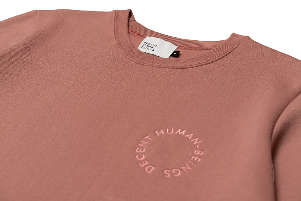 CIRCLE LOGO CREWNECK - DUSTY ROSE