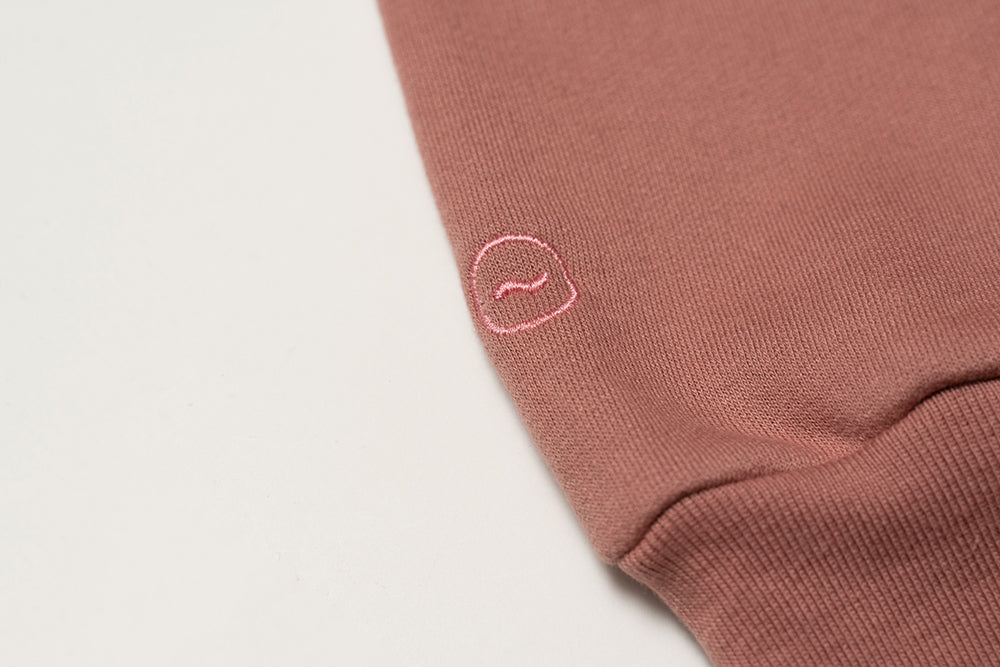 CIRCLE LOGO CREWNECK - DUSTY ROSE