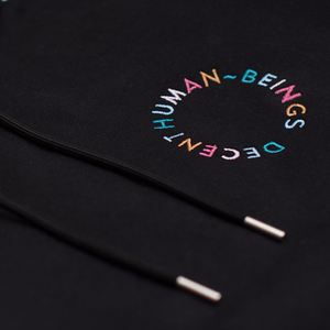 CIRCLE LOGO HOODIE - BLACK