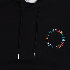CIRCLE LOGO HOODIE - BLACK