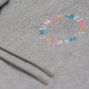 CIRCLE LOGO HOODIE - GREY