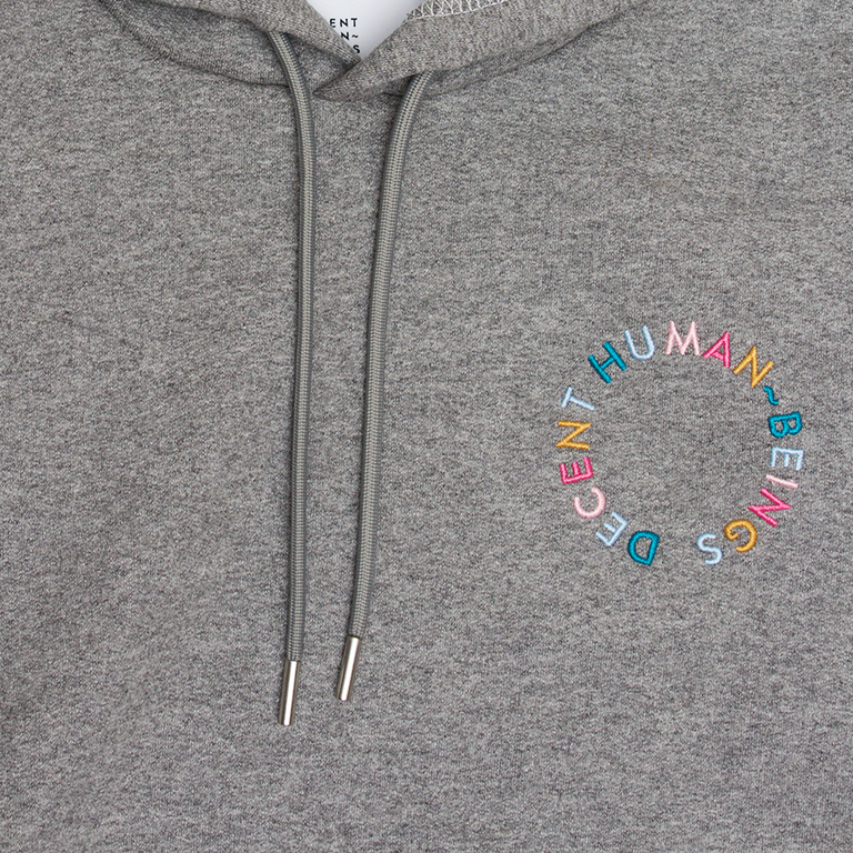 CIRCLE LOGO HOODIE - GREY