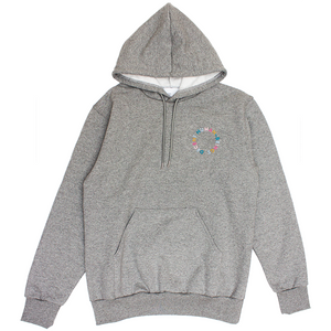 CIRCLE LOGO HOODIE - GREY