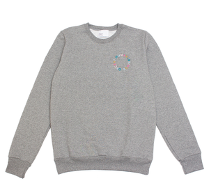 CIRCLE LOGO CREWNECK - GREY