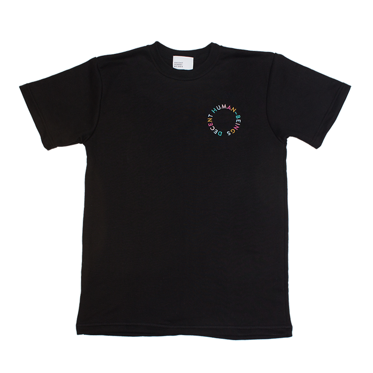 CIRCLE LOGO TERRY TEE - BLACK